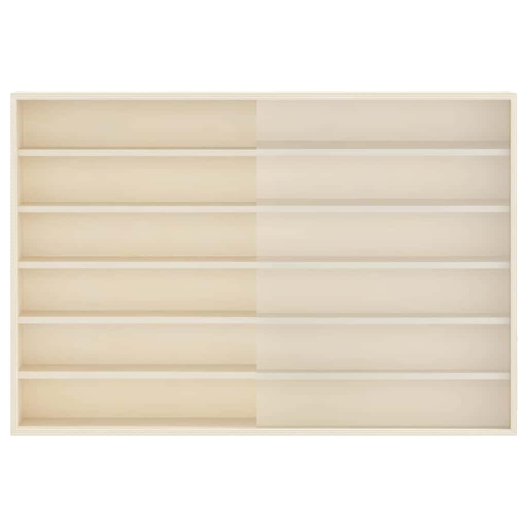 Holz-Sammelvitrine mit Regal Braun 80 x 8,5 x 54 cm Sperrholz