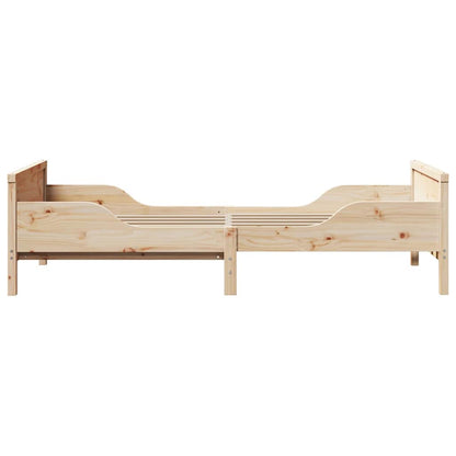 Bettrahmen mit Kopfteil Braun 80 x 200 cm Holzwerkstoff