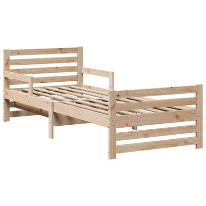 Bettrahmen mit Kopfteil Braun 80 x 200 cm Holzwerkstoff
