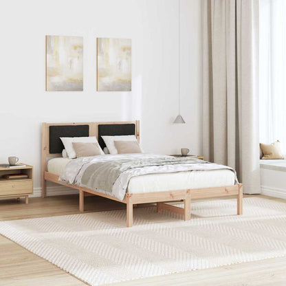 Bettrahmen Schwarz 120 x 190 cm Massives Kiefernholz
