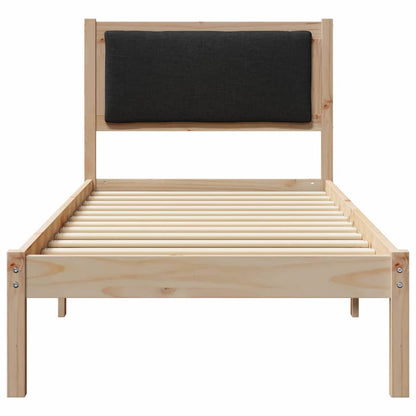 Bettrahmen Schwarz 80 x 200 cm Massives Kiefernholz