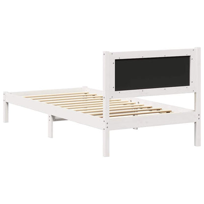Bettgestell mit gepolstertem Kopfteil Hellgrau 90 x 190 cm