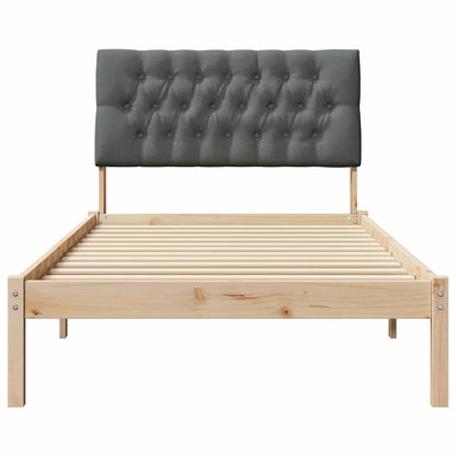 Bettgestell mit gepolstertem Kopfteil Braun 100 x 200 cm