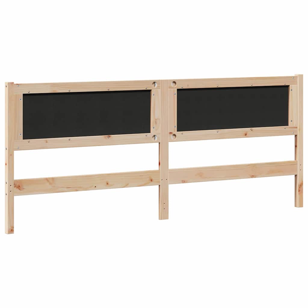 Kopfteil Braun Massives Kiefernholz