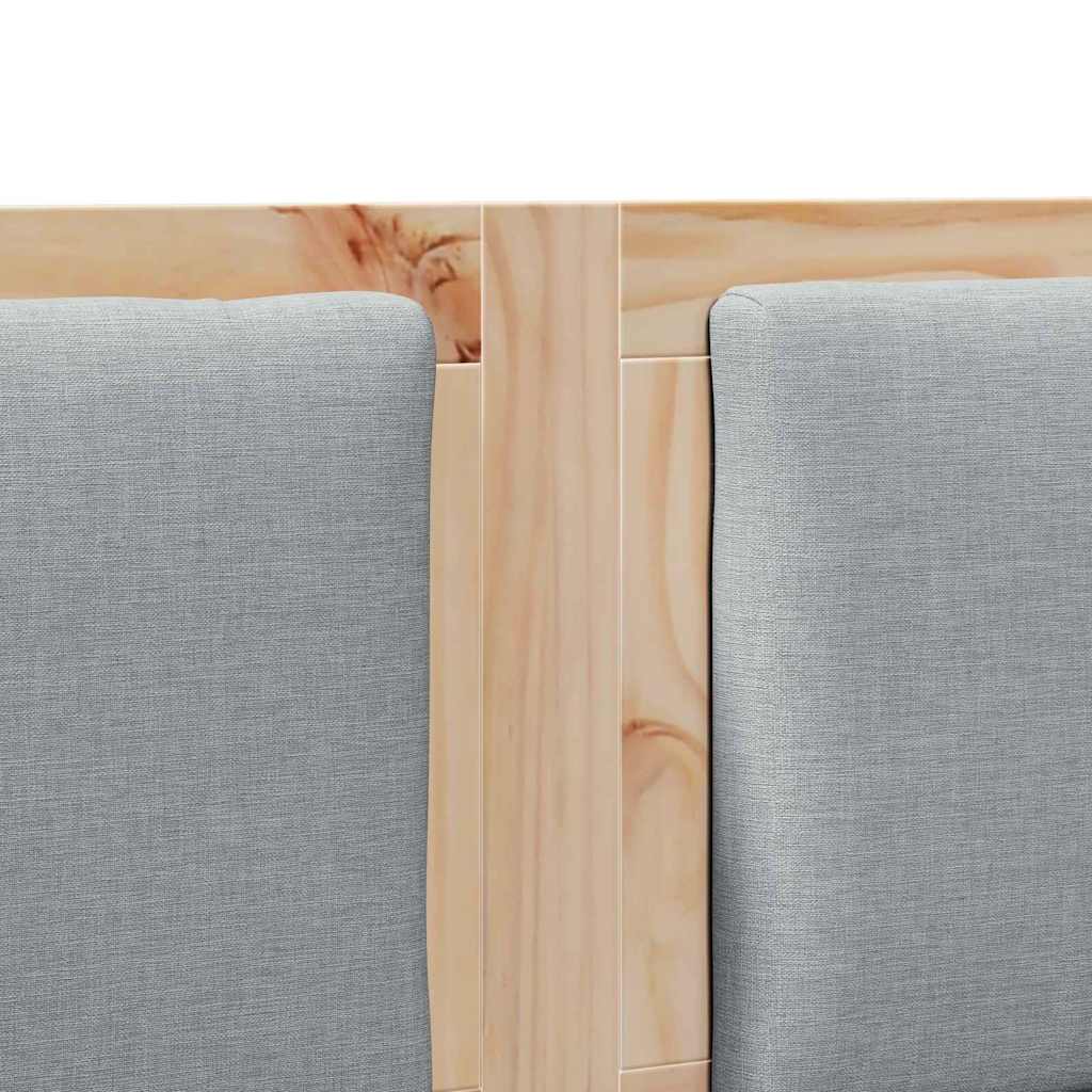 Kopfteil Braun Massives Kiefernholz
