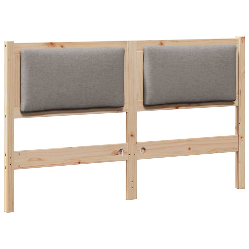 Kopfteil Braun Massives Kiefernholz