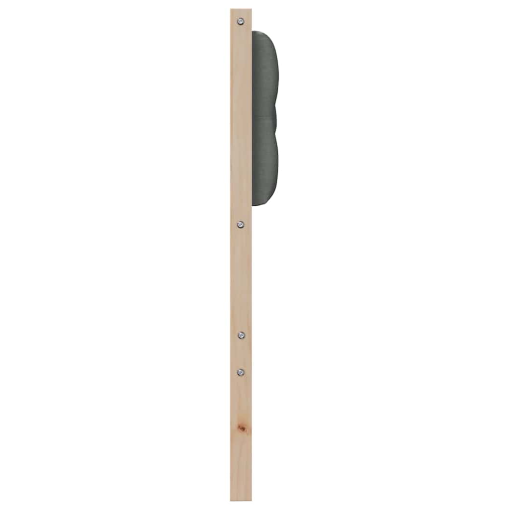 Kopfteil Braun und Dunkelgrau 200 cm Massivholz Kiefer