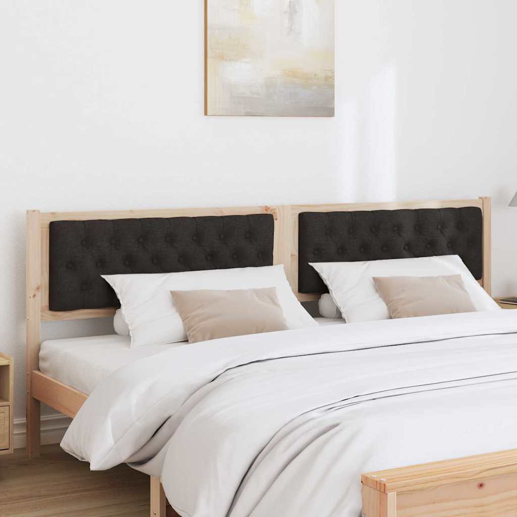 Kopfteil Sonstiges Braun und Schwarz 200 cm Massivholz Kiefer