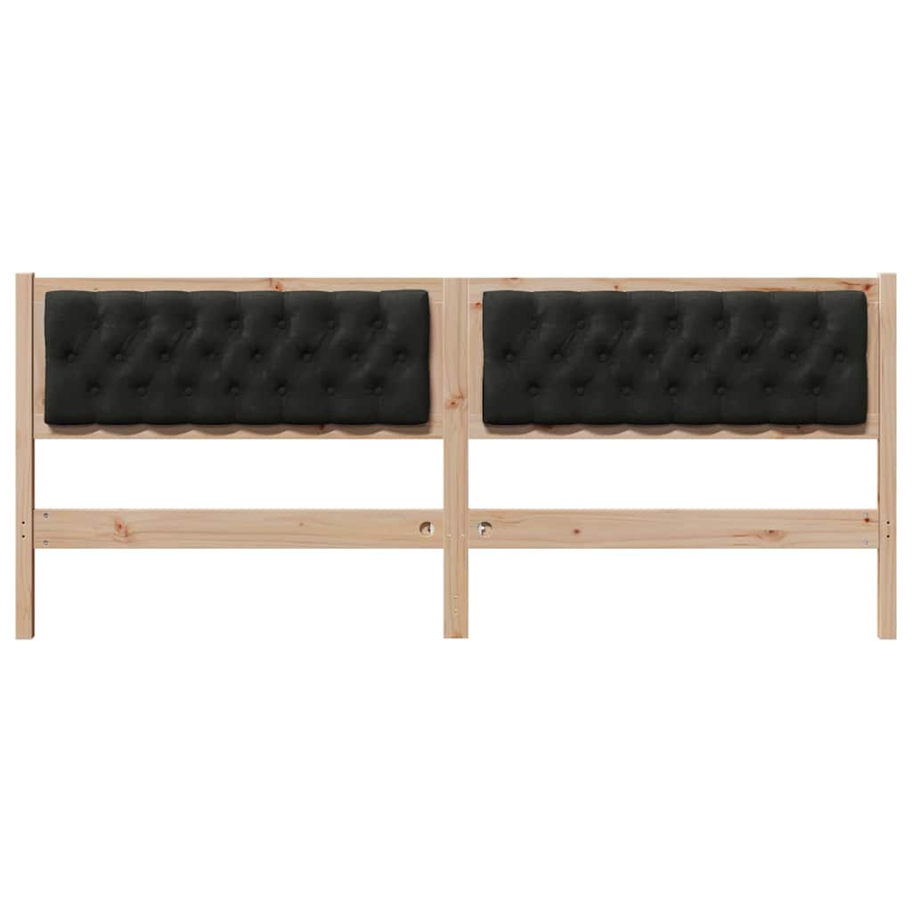 Kopfteil Sonstiges Braun und Schwarz 200 cm Massivholz Kiefer