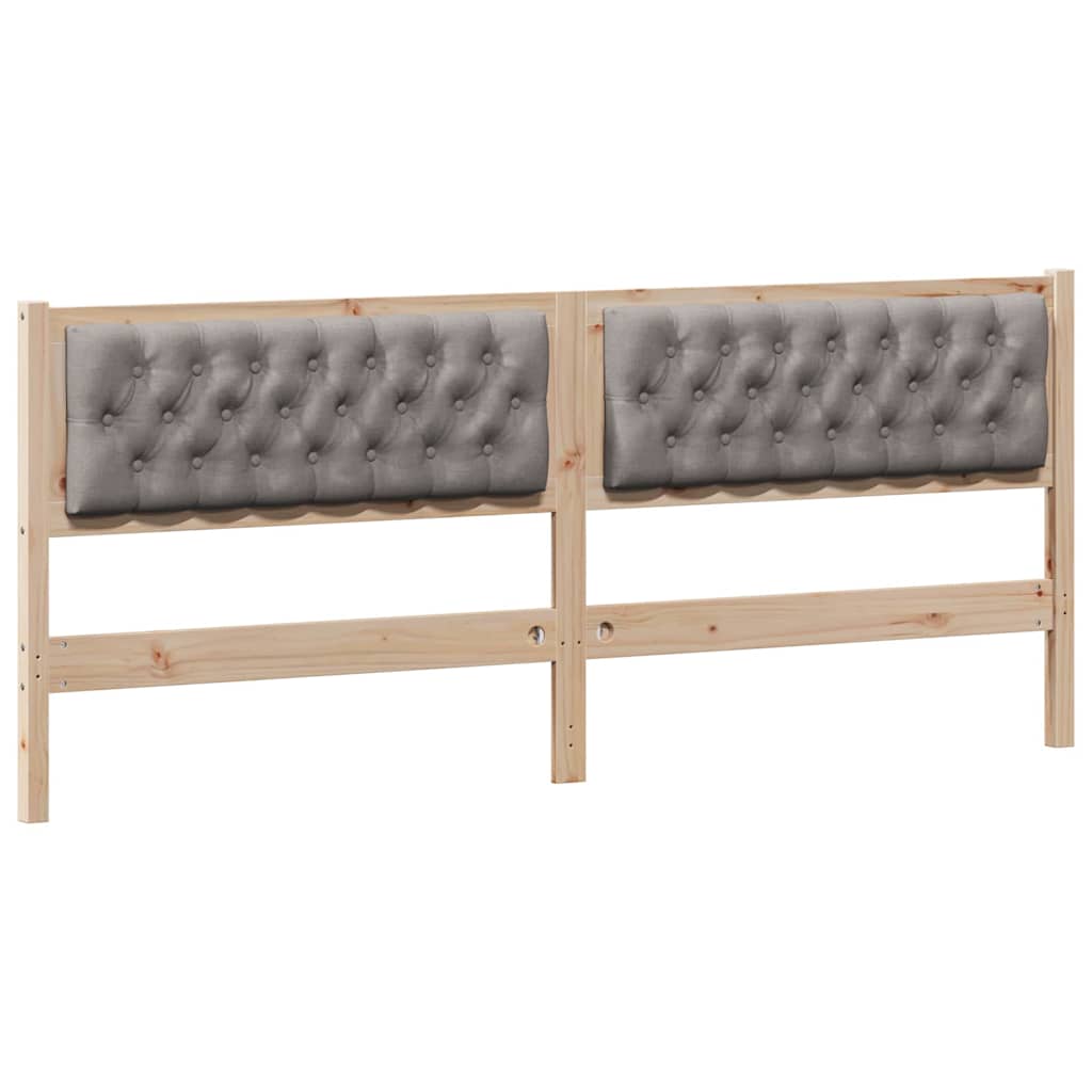 Kopfteil Sonstiges Braun und Taupe 200 cm Massivholz Kiefer