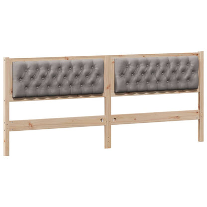 Kopfteil Sonstiges Braun und Taupe 200 cm Massivholz Kiefer