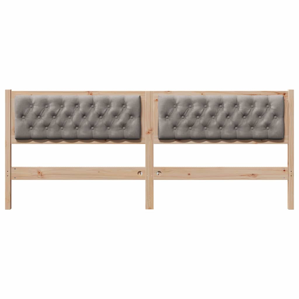 Kopfteil Sonstiges Braun und Taupe 200 cm Massivholz Kiefer