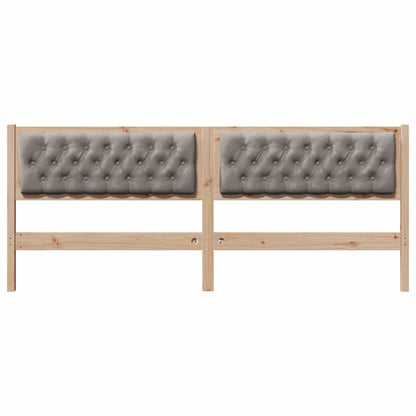 Kopfteil Sonstiges Braun und Taupe 200 cm Massivholz Kiefer