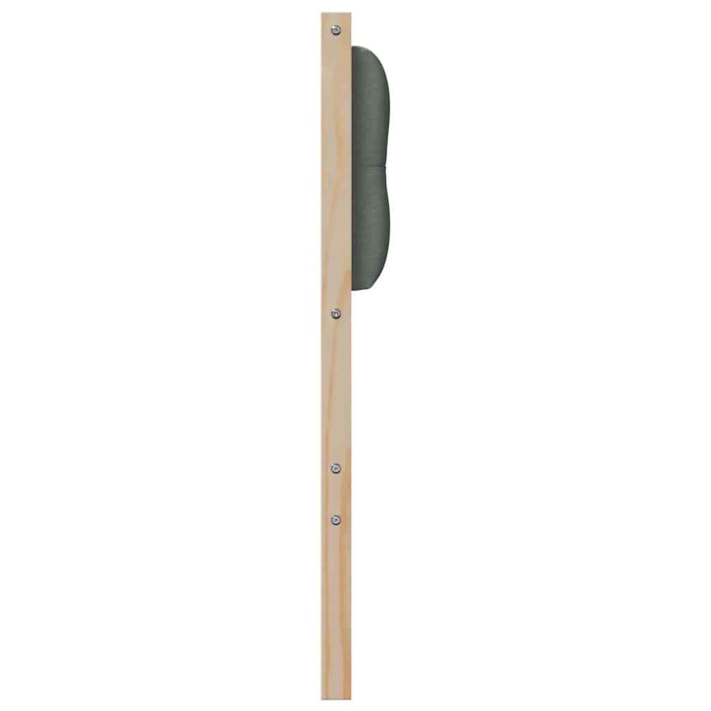 Kopfteil Braun und Dunkelgrau 180 cm Massivholz Kiefer