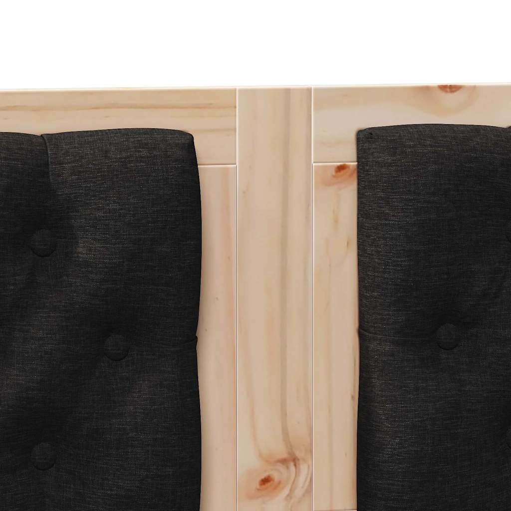 Kopfteil Sonstiges Braun und Schwarz 180 cm Massivholz Kiefer