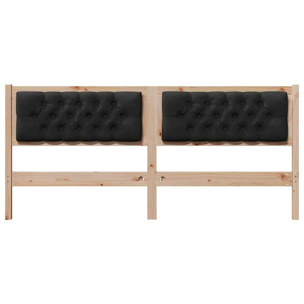 Kopfteil Sonstiges Braun und Schwarz 180 cm Massivholz Kiefer