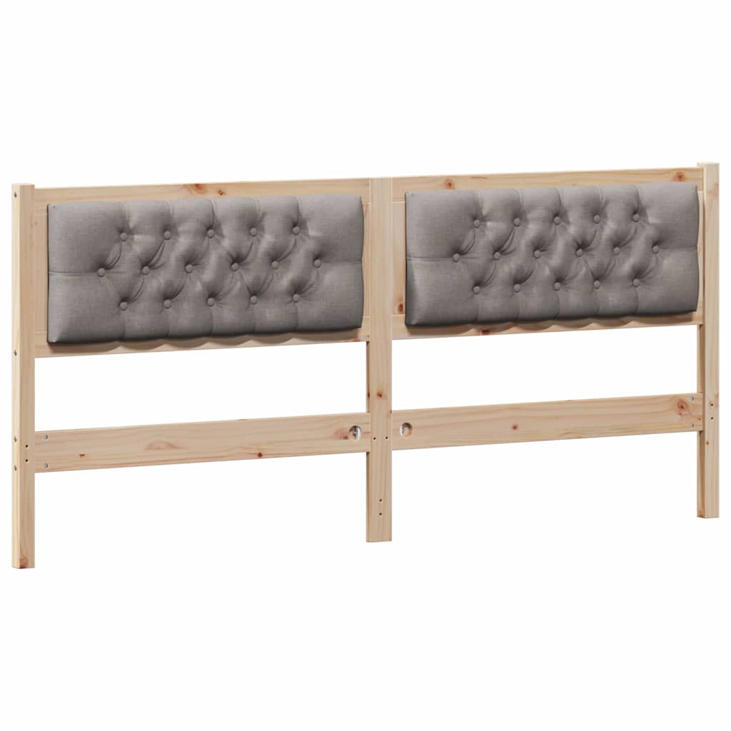 Kopfteil Sonstiges Braun und Taupe 180 cm Massivholz Kiefer