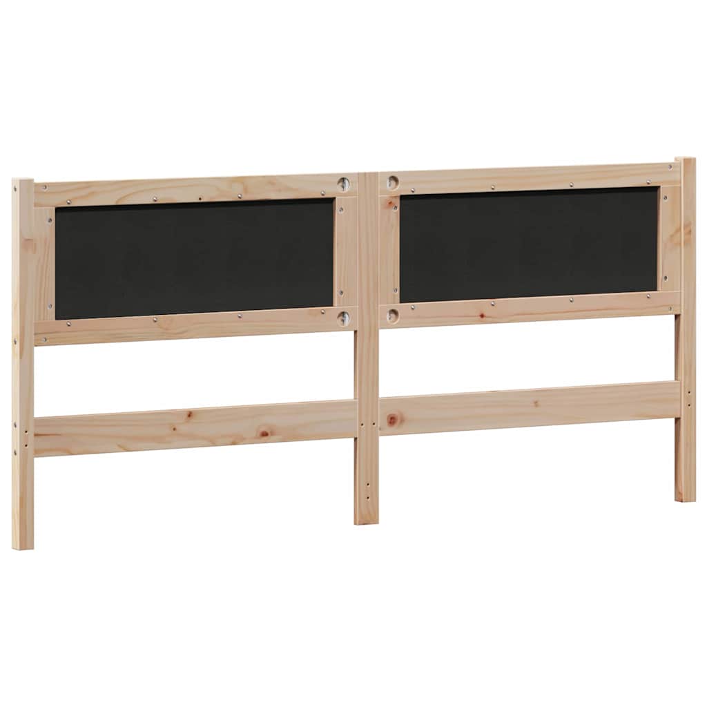 Kopfteil Sonstiges Braun und Taupe 180 cm Massivholz Kiefer