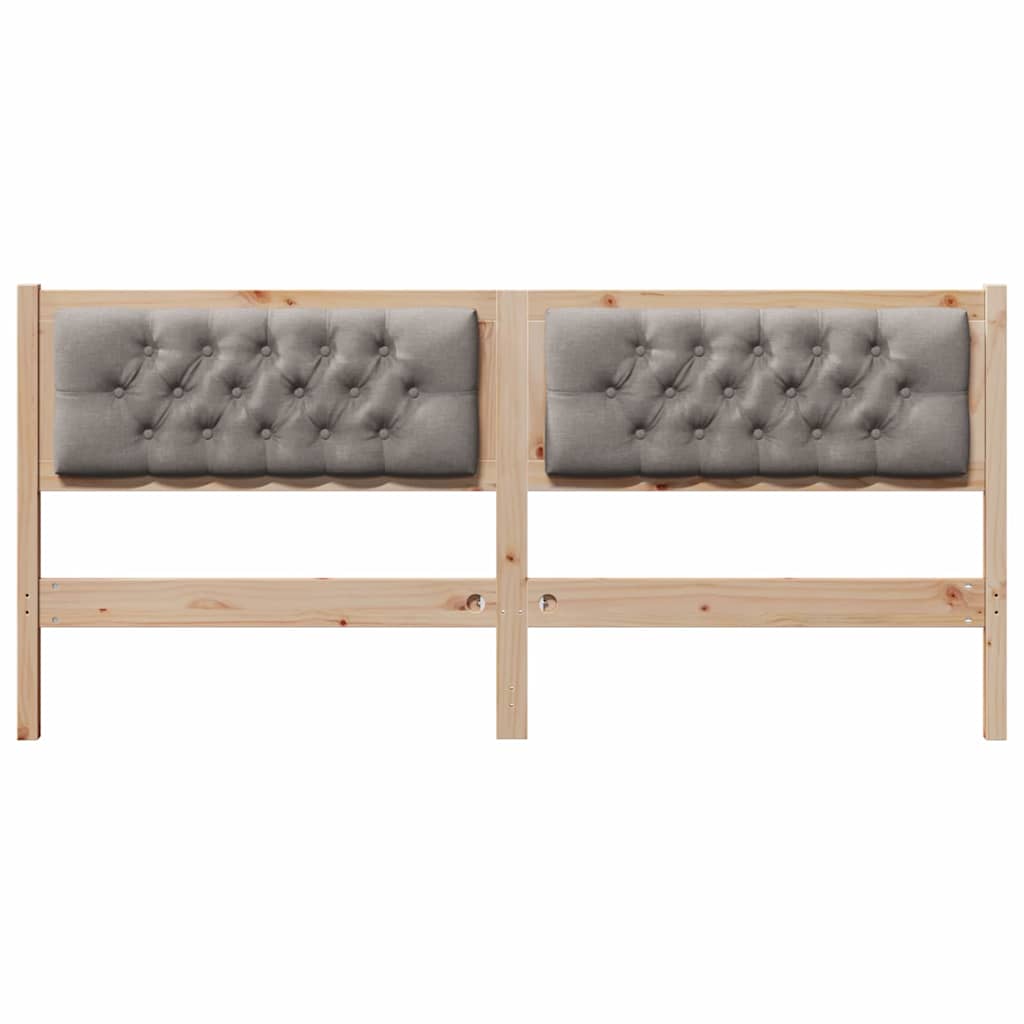 Kopfteil Sonstiges Braun und Taupe 180 cm Massivholz Kiefer