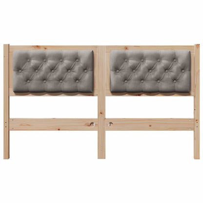 Kopfteil Sonstiges Braun und Taupe 150 cm Massivholz Kiefer