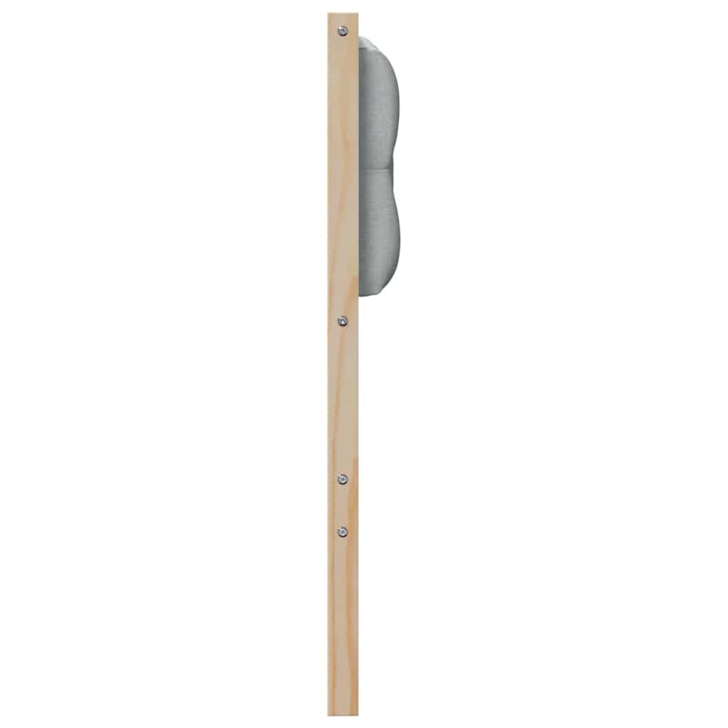 Kopfteil Sonstiges Braun und hellgrau 140 cm Massivholz Kiefer