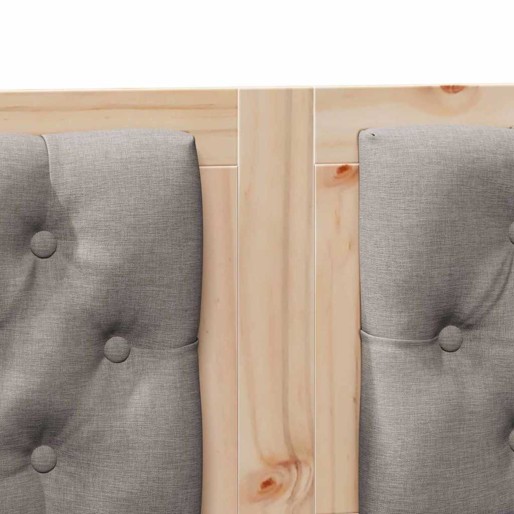 Kopfteil Sonstiges Braun und Taupe 140 cm Massivholz Kiefer
