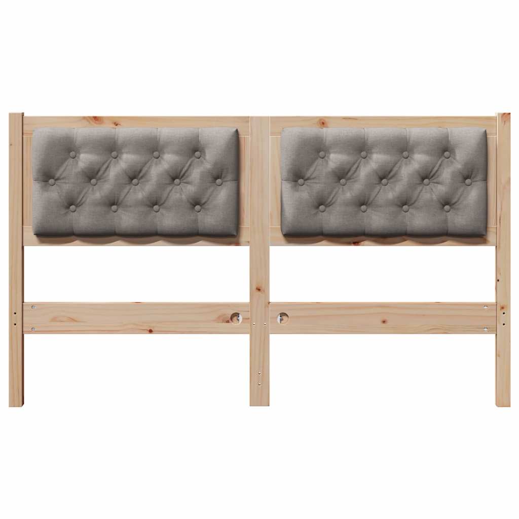 Kopfteil Sonstiges Braun und Taupe 140 cm Massivholz Kiefer