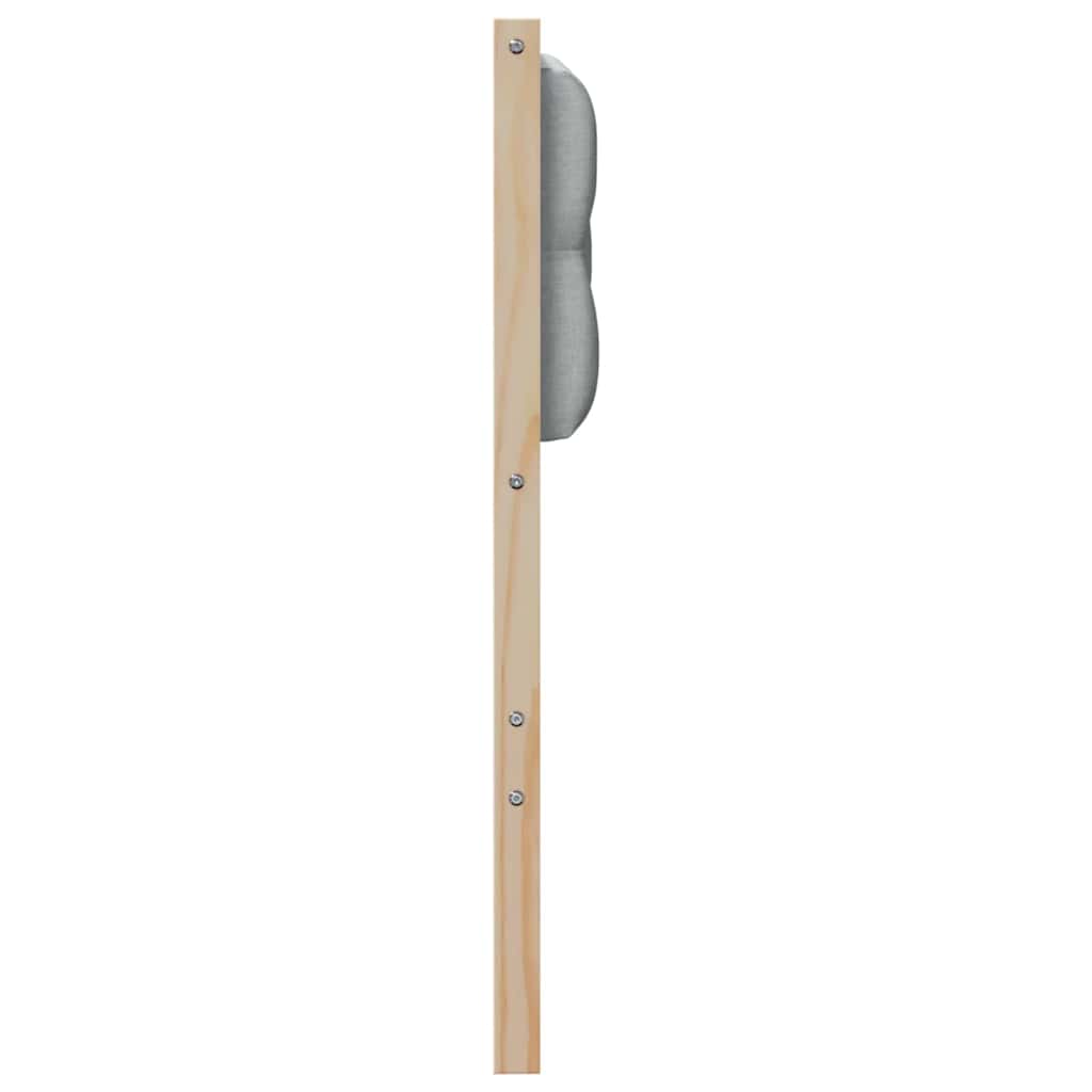 Kopfteil Sonstiges Braun und hellgrau 120 cm Massivholz Kiefer