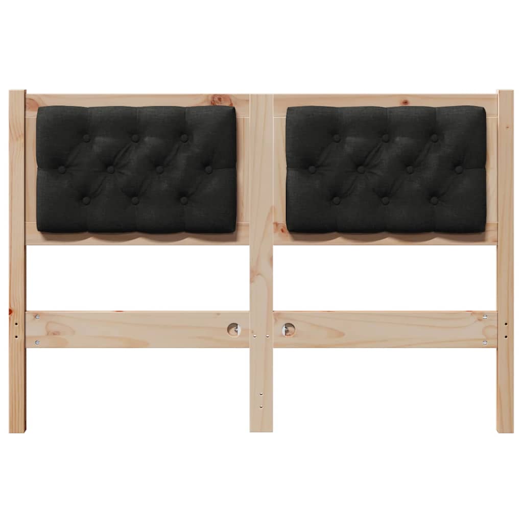 Kopfteil Sonstiges Braun und Schwarz 120 cm Massivholz Kiefer