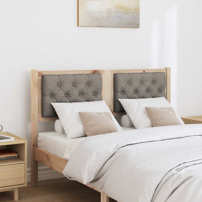 Kopfteil Sonstiges Braun und Taupe 120 cm Massivholz Kiefer