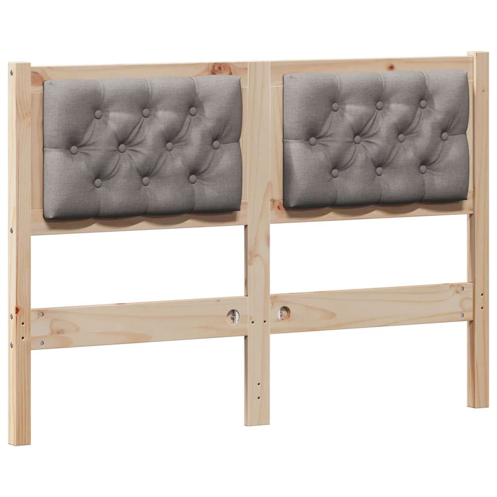 Kopfteil Sonstiges Braun und Taupe 120 cm Massivholz Kiefer