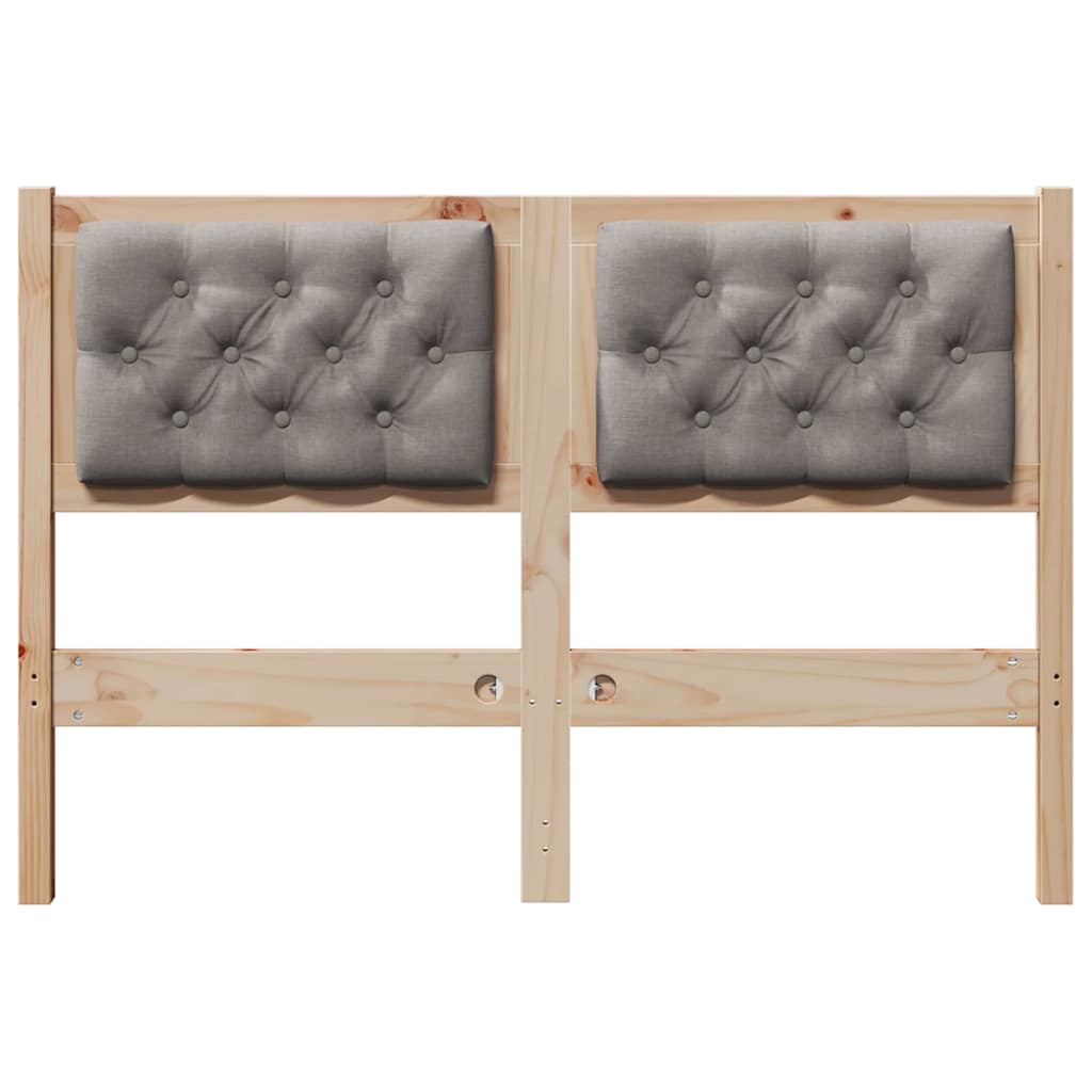 Kopfteil Sonstiges Braun und Taupe 120 cm Massivholz Kiefer