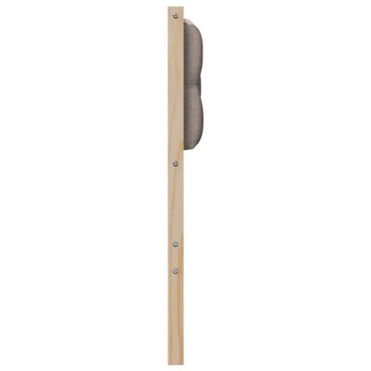 Kopfteil Sonstiges Braun und Taupe 120 cm Massivholz Kiefer