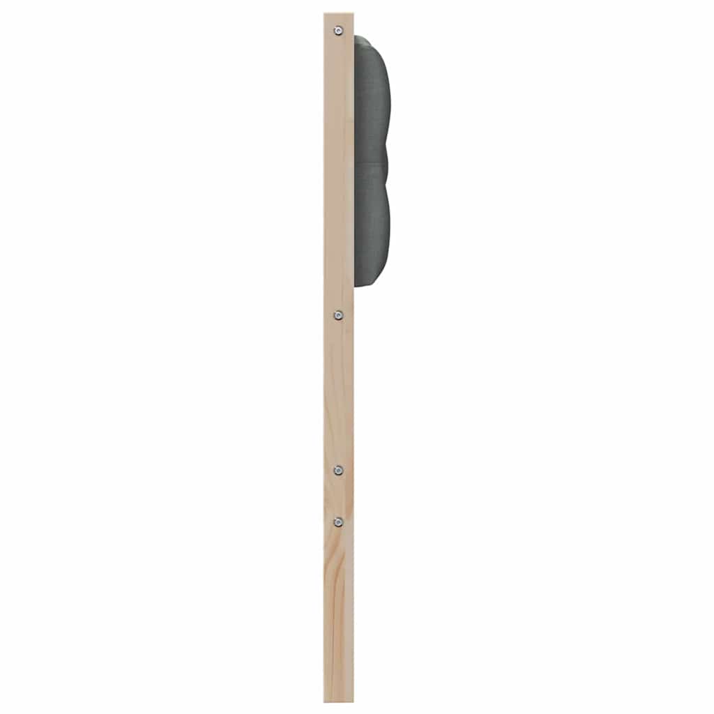 Kopfteil Braun und Dunkelgrau 100 cm Massivholz Kiefer