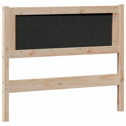 Kopfteil Sonstiges Braun und Schwarz 100 cm Massivholz Kiefer
