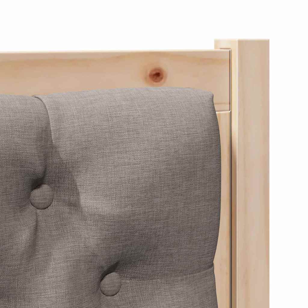 Kopfteil Sonstiges Braun und Taupe 100 cm Massivholz Kiefer