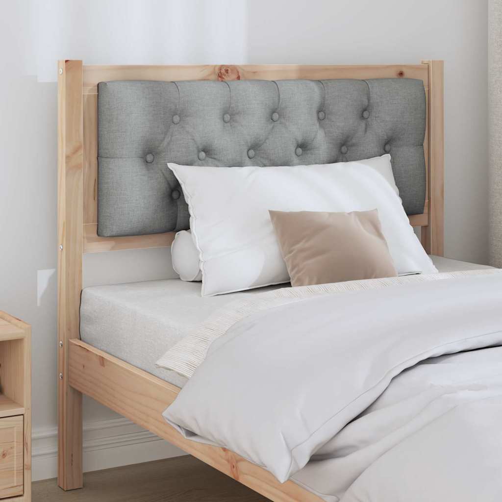 Kopfteil Sonstiges Braun und hellgrau 90 cm Massivholz Kiefer