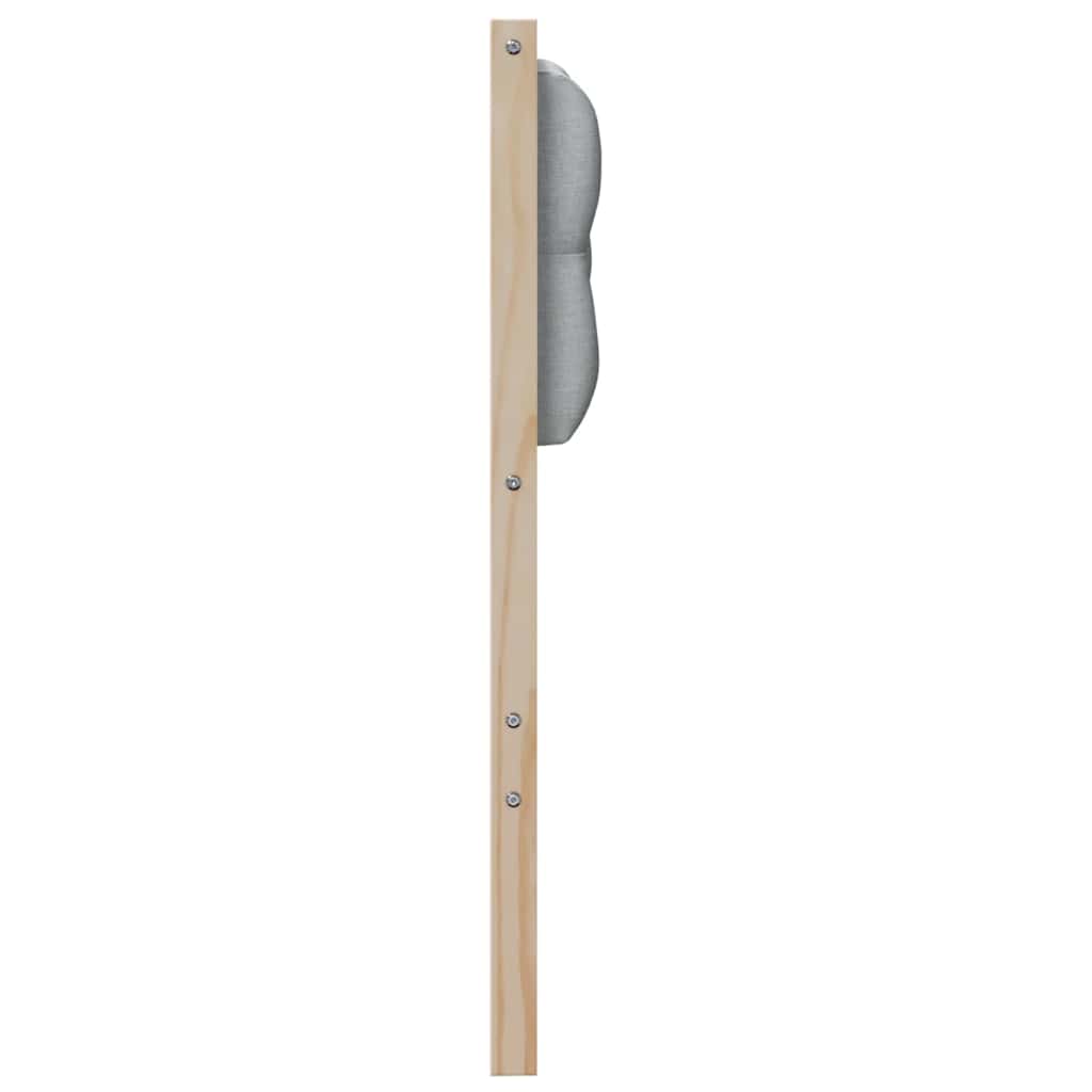 Kopfteil Sonstiges Braun und hellgrau 90 cm Massivholz Kiefer