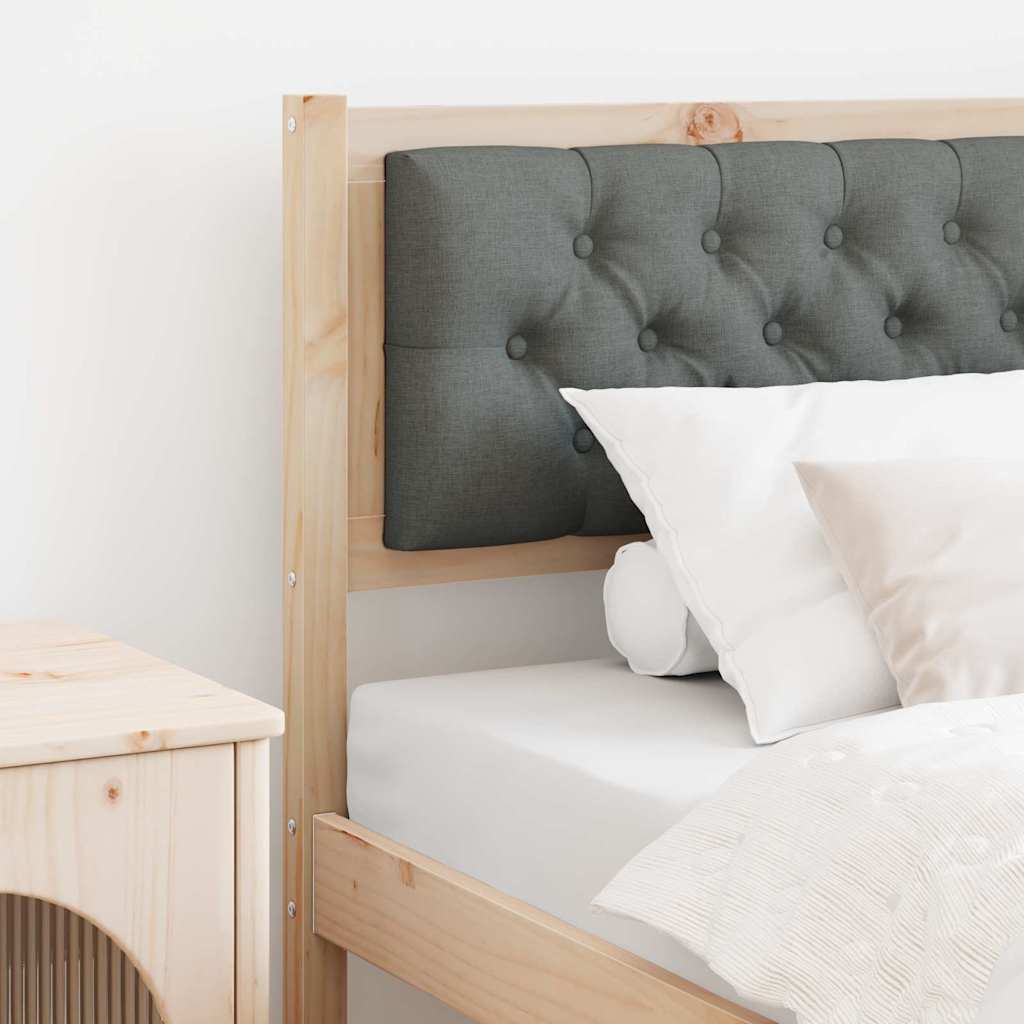 Kopfteil Sonstiges Braun und Dunkelgrau 90 cm Massivholz Kiefer