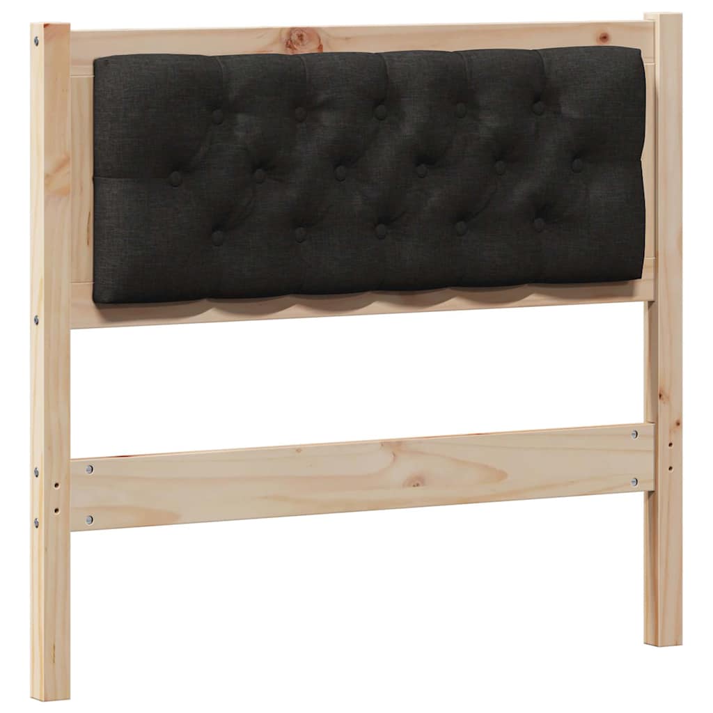 Kopfteil Sonstiges Braun und Schwarz 90 cm Massivholz Kiefer
