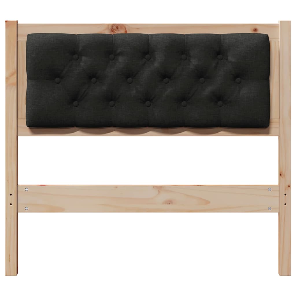 Kopfteil Sonstiges Braun und Schwarz 90 cm Massivholz Kiefer