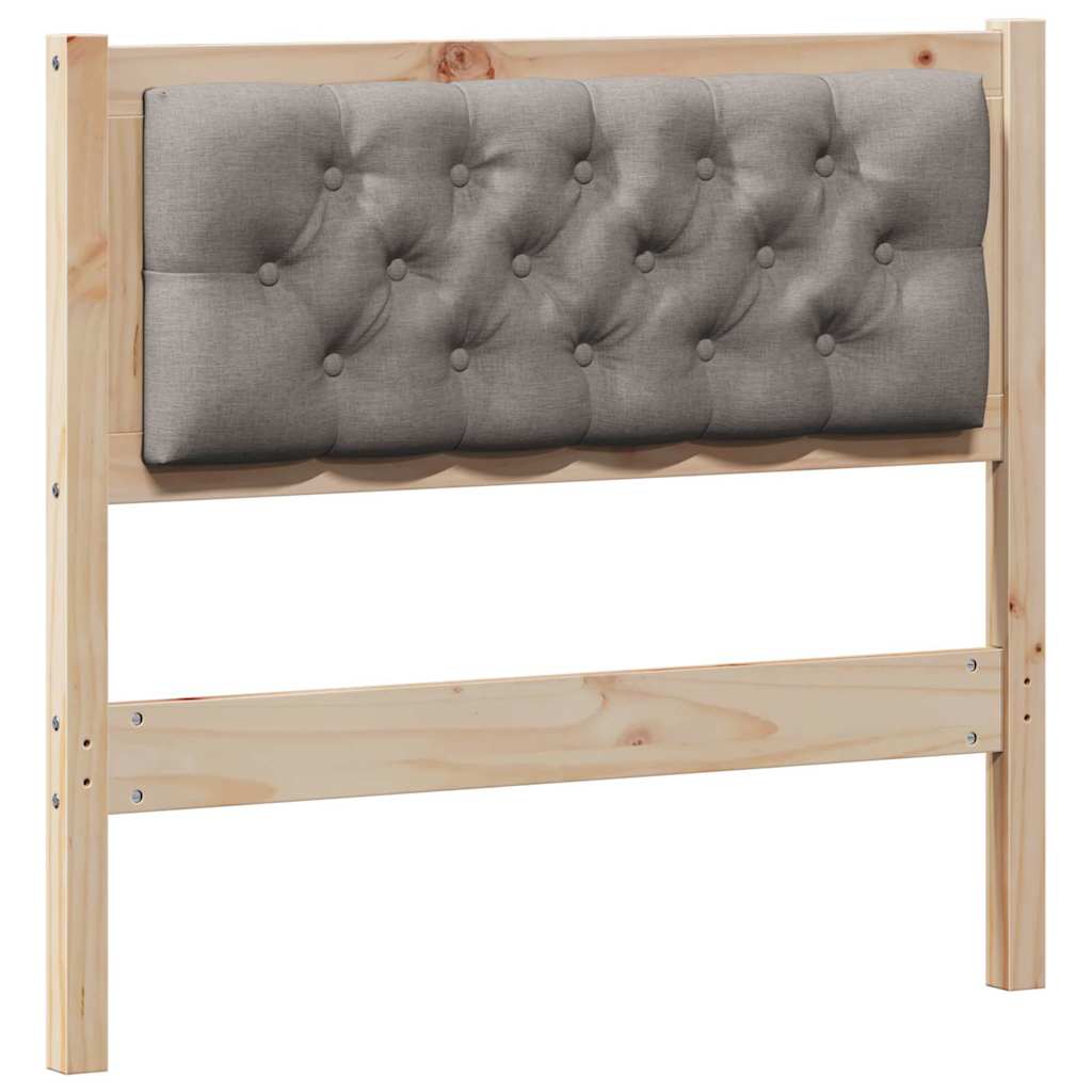 Kopfteil Sonstiges Braun und Taupe 90 cm Massivholz Kiefer