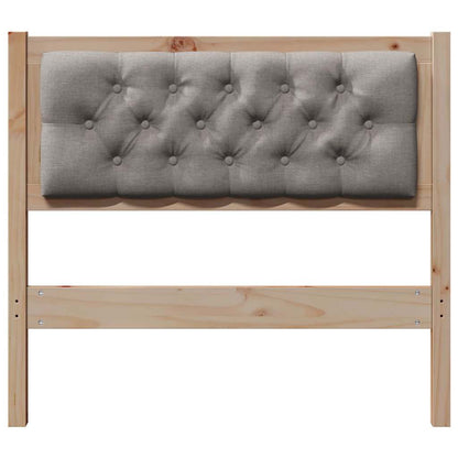 Kopfteil Sonstiges Braun und Taupe 90 cm Massivholz Kiefer