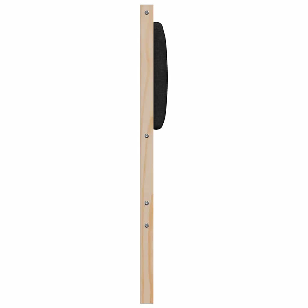 Gepolstertes Kopfteil Braun Massives Kiefernholz