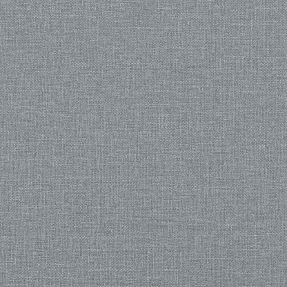 Gepolstertes Kopfteil Hellgrau Massives Kiefernholz
