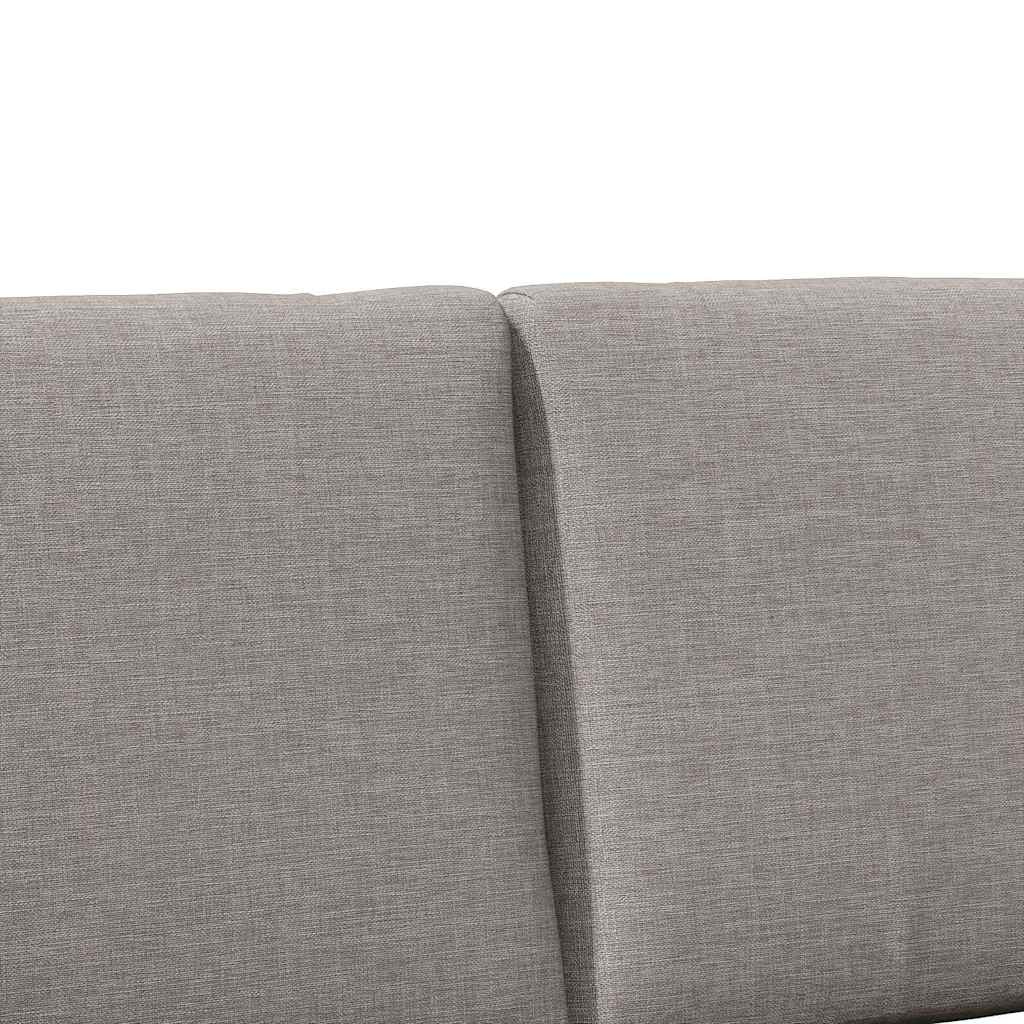 Gepolstertes Kopfteil Taupe 200 cm Massives Kiefernholz