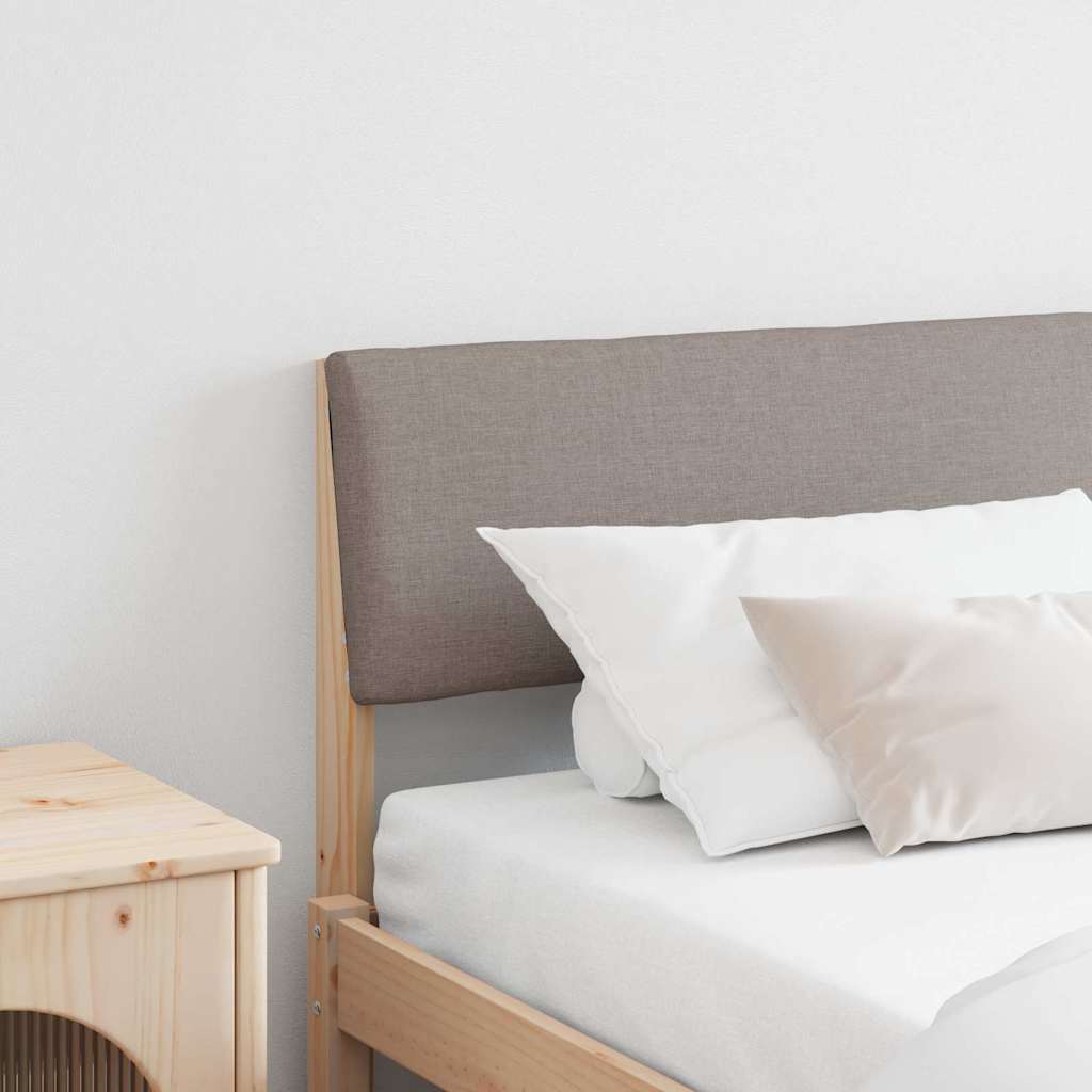 Gepolstertes Kopfteil Taupe 180 cm Massives Kiefernholz