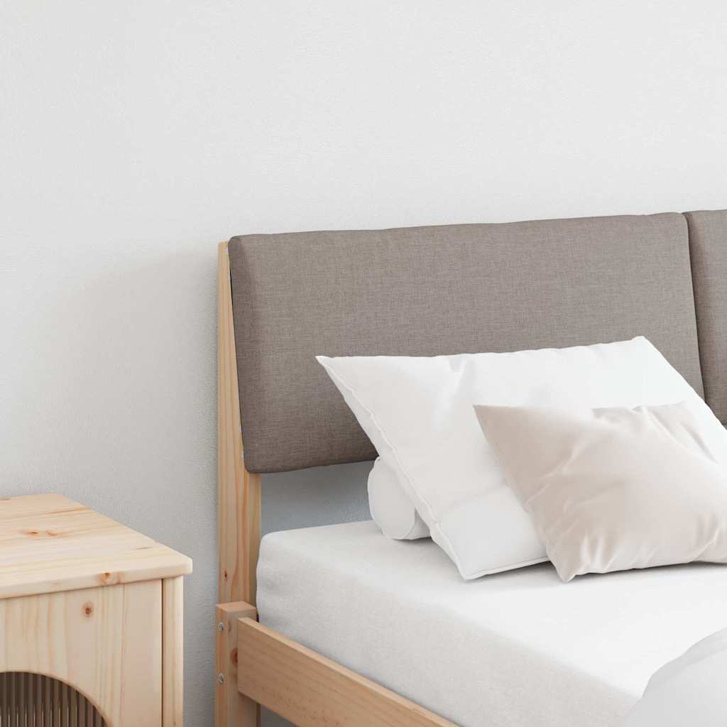 Gepolstertes Kopfteil Taupe 150 cm Massives Kiefernholz