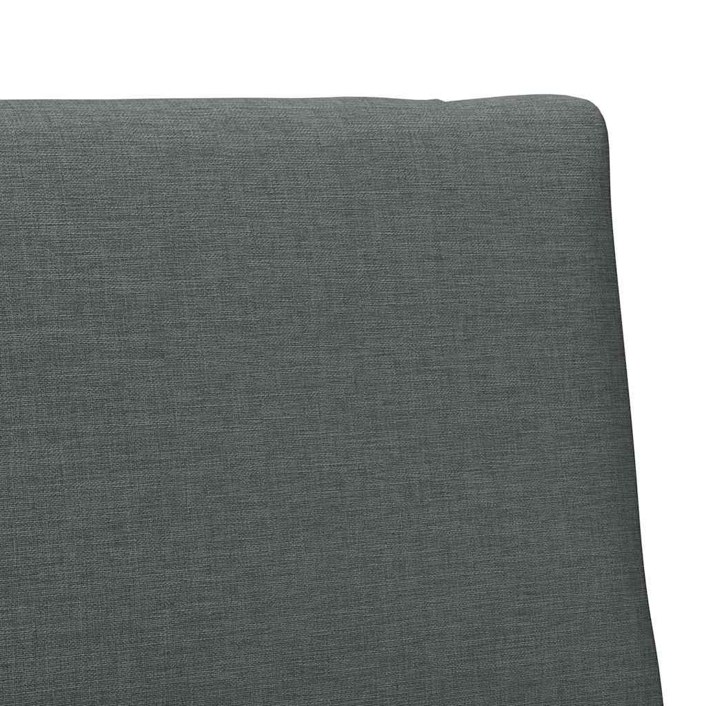 Gepolstertes Kopfteil Dunkelgrau 100 cm Massives Kiefernholz