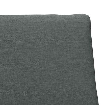 Gepolstertes Kopfteil Dunkelgrau 100 cm Massives Kiefernholz
